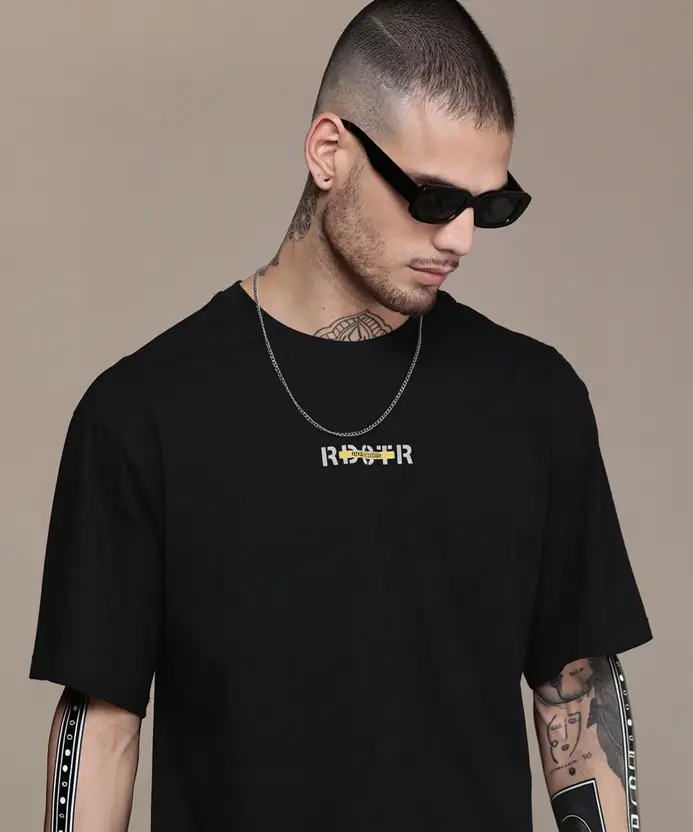 Men Black T-shirt